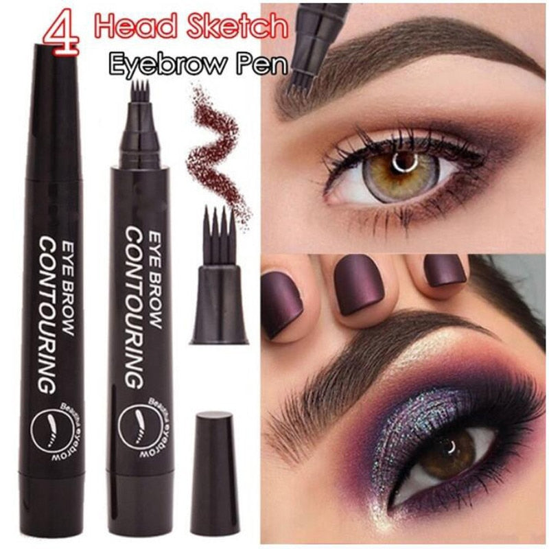 3D 5 Color Waterproof Natural Eyebrow Pencil